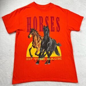 Lil Nas X Old Town Road Orange The Thread T-Shirt Size Medium